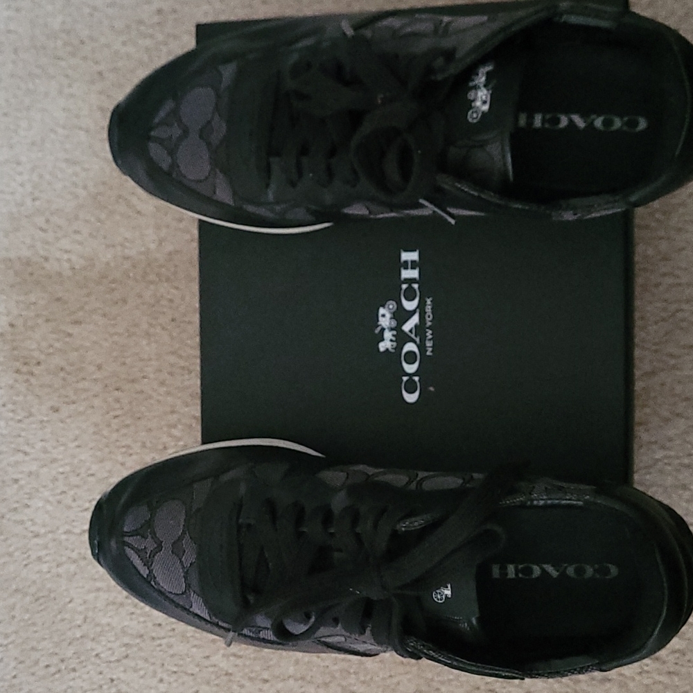Coach women's 8.5 black sneakers